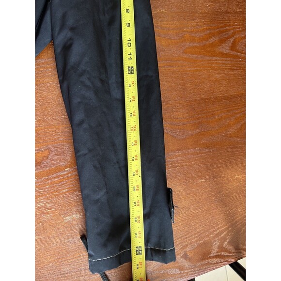 ESPRIT Black Short Trench Long Sleeve Pea Coat Lined Formal Large Women - Picture 7 of 8